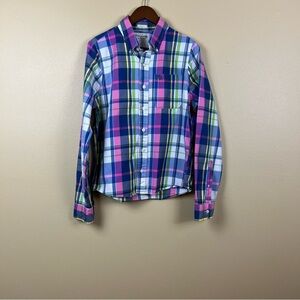 Abercrombie & Fitch Shirt Men Plaid Size L Muscle